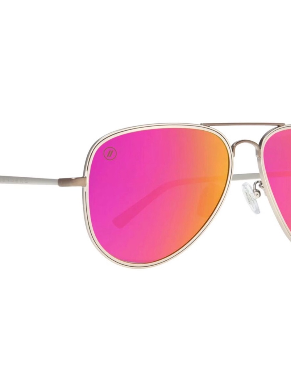 BLENDERS Eyewear Sedona Sunset Pink Polarized Aviator Sunglasses